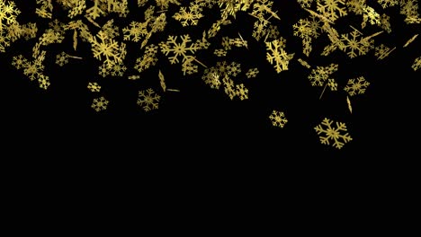 Schneeflocken-Metall-Glänzend-Schneeflocke-Fallen-Weihnachten-Weihnachtsdekoration-Urlaub-4k